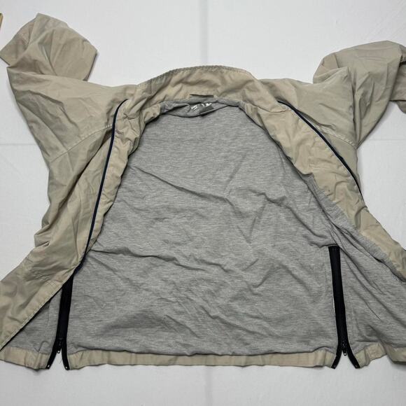 Vintage Nike Beige Zip Jacket Y2K Block Logo Swoosh Youth L Fits Men XS-S - Picture 4 of 8